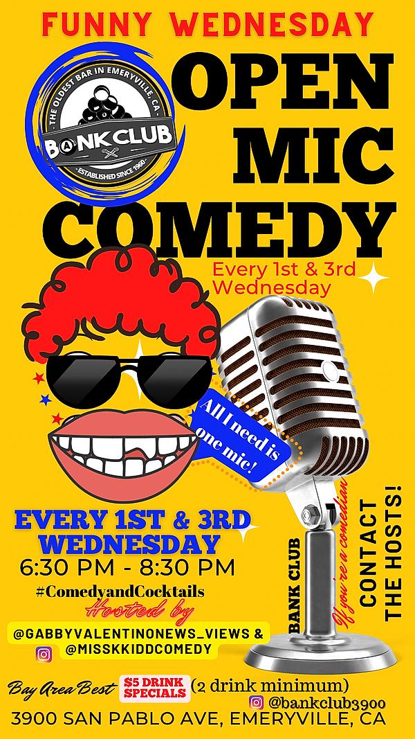 Funny Wednesday Open Mic - comedy show