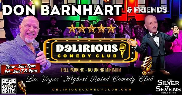 Delirious Comedy Club Presents Don Barnhart & Friends - comedy show