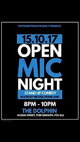 Open mic Comedy at The Dolphin 15/10