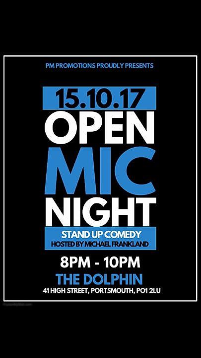 Open mic Comedy at The Dolphin 15/10 - comedy show