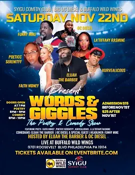 Words & Giggles - comedy show