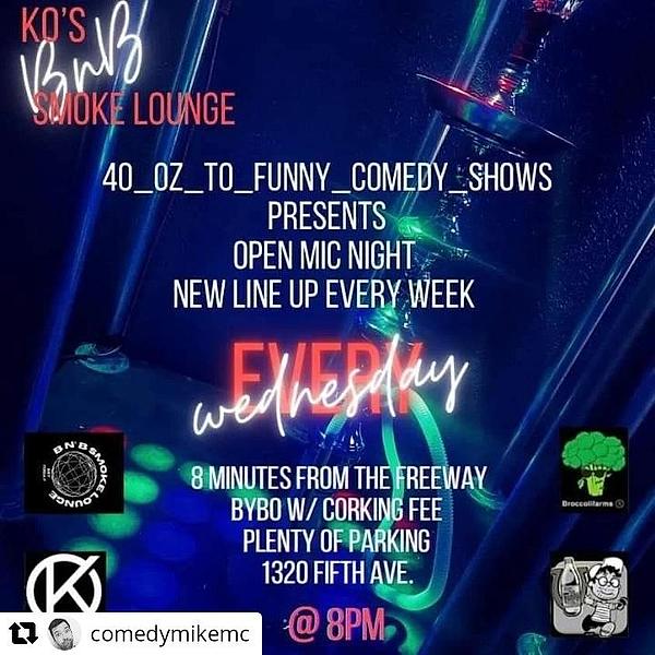 BNB Smoke Lounge Mic!! - comedy show