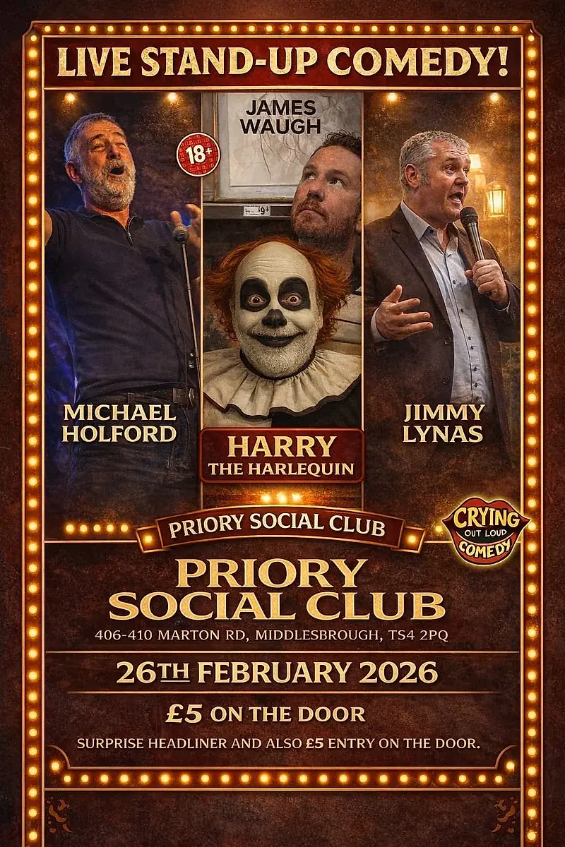 Crying out loud comedy 26/02/2026 