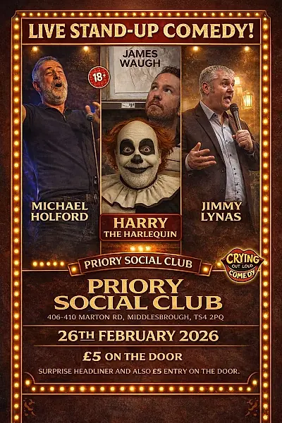 Crying out loud comedy 26/02/2026