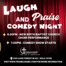 Comedy Night At Franklin Ave. Baptist Church in New Orleans - comedy show