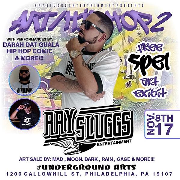 Art/hiphop Show 2 #freeSPEL with Comedy by "Hip-Hop Comic" at Underground Arts - comedy show