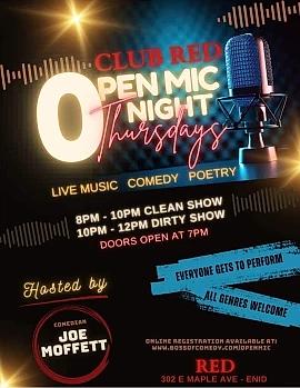 Open Mic Night at Club Red - comedy show