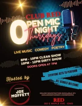 Open Mic Night at Club Red - comedy show