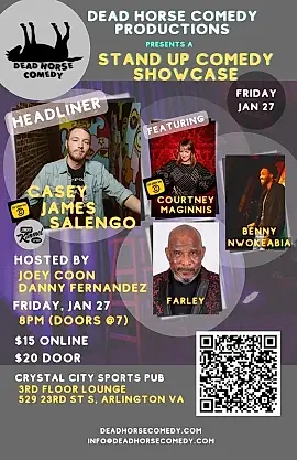Live Standup Comedy Starring Casey James Salengo