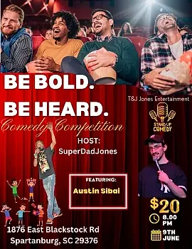 Be Bold. Be Heard. Comedy Competition 
