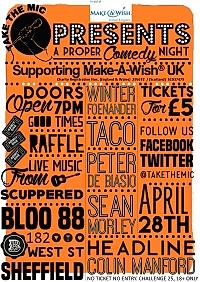 Take The Mic Presents A Proper Comedy Night Supporting Make-A-Wish - comedy show