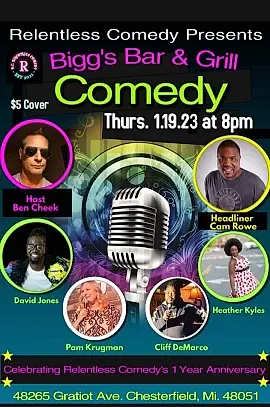 ONE YEAR ANNIVERSARY SHOWCASE FOR RELENTLESS COMEDY