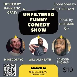 Unfiltered Funny - comedy show