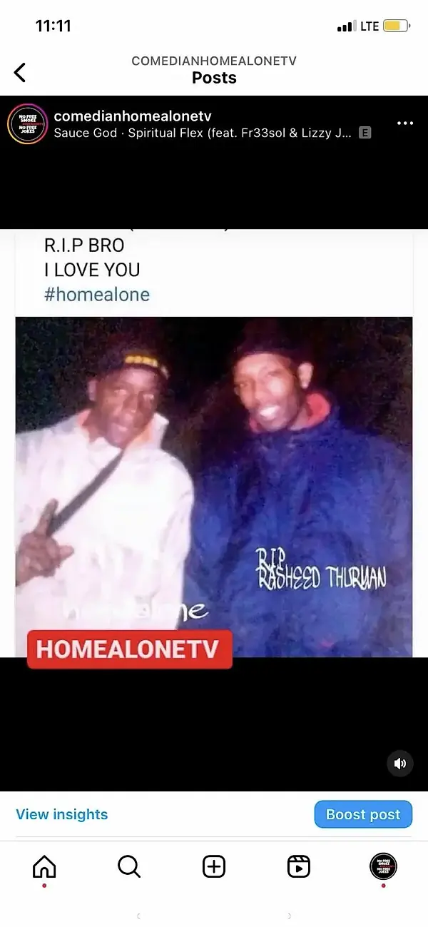 Comedianhomealone photo