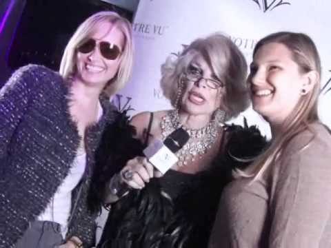 Linda Axelrod as Joan Rivers entertaining during Fashion Week