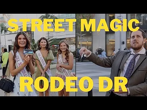 Street magic on rodeo drive