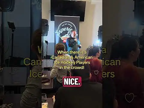 Ice hockey players in the audience! #standupcomedy #icehockey #comedy