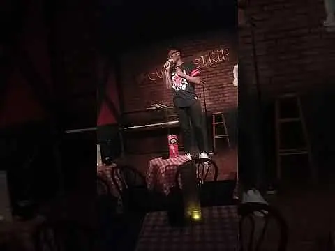 Ronnie at the comic strip 