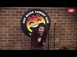 Tiziano La Bella at the Hot Water Comedy Club in Liverpool