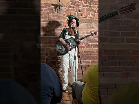Claude O'Crepe performs "me shamrock's gone all mouldy" at the Citygate Exeter