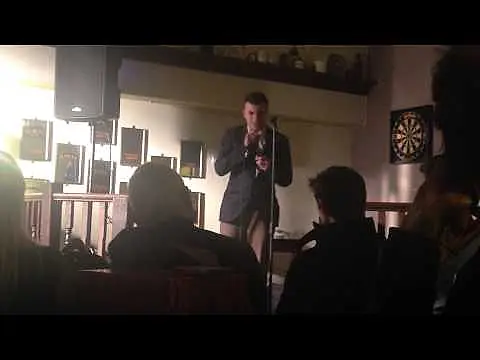 my first gig at the white bear talking about my culture