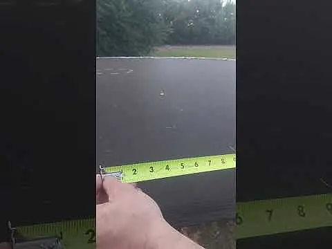 Reading a tape measure.