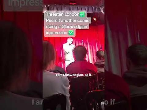Glaswedgian in London       #standupcomedy #comedy #standup #scottishcomedy #jokes #glasgow #funny