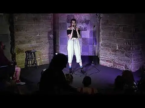 I tell jokes for a little while 