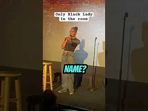 Only Black lady in the room❤️| Newest Stand up Comic @ropunzellthepoet follow for more.