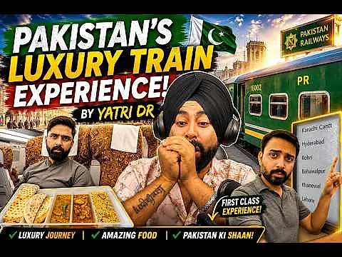 Pakistan's 🇵🇰🇵🇰 Most Luxury Train 🚆 Travel By Indian 🇮🇳 Traveller Yatri Doctor!! Preet's Reaction😍